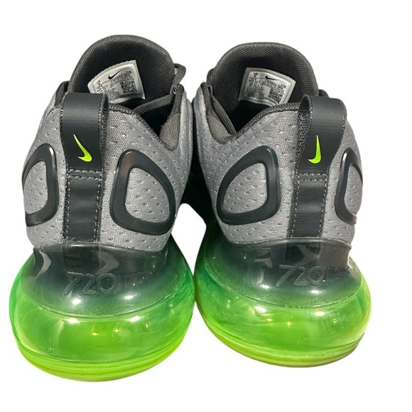 Nike Air Max 720 – Grey Mesh with Neon Green Sole (Size 9, Pre-Loved) - Picture 4 of 6